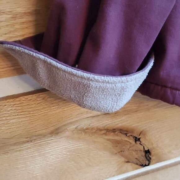 Woolrich Lined Purple Long Sleeve Casual Button Down Sz L Shacket - Picture 4 of 7